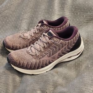 Mizuno Women's Wave Rider 24 Running  Sneakers Waveknit 9 Woodrose-pale …